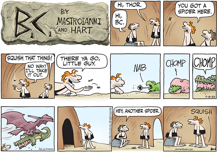 Sunday July 9, 2023 - B.C. Comic Strip